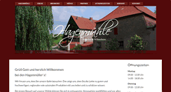 Desktop Screenshot of hagenmuehle-willanzheim.de