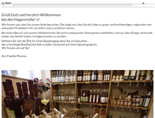 Tablet Screenshot of hagenmuehle-willanzheim.de